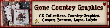 Gone Country Graphics on CD! Click for more info!